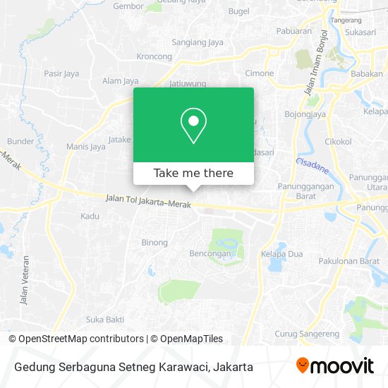 Gedung Serbaguna Setneg Karawaci map