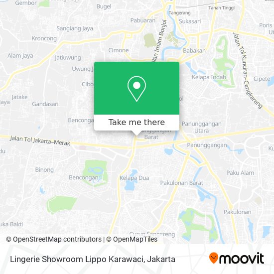 Lingerie Showroom Lippo Karawaci map