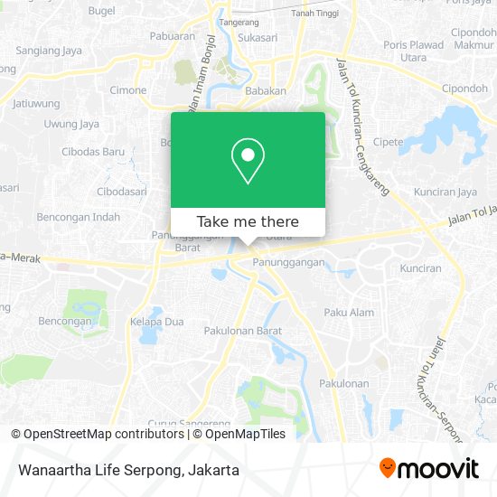 Wanaartha Life Serpong map