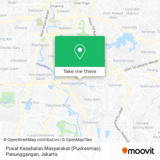 Pusat Kesehatan Masyarakat (Puskesmas) Panunggangan map