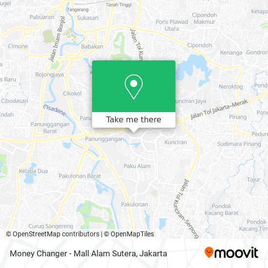 Money Changer - Mall Alam Sutera map