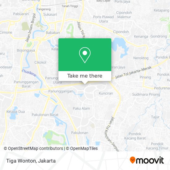 Tiga Wonton map