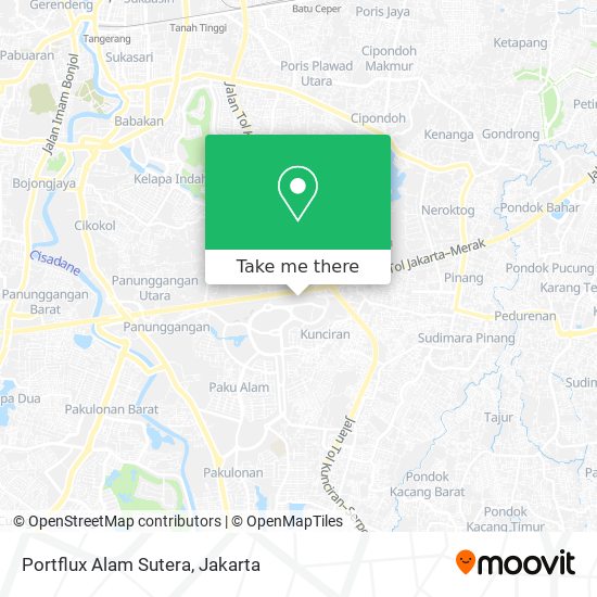 Portflux Alam Sutera map