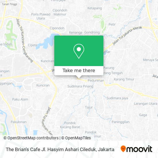 The Brian's Cafe Jl. Hasyim Ashari Cileduk map