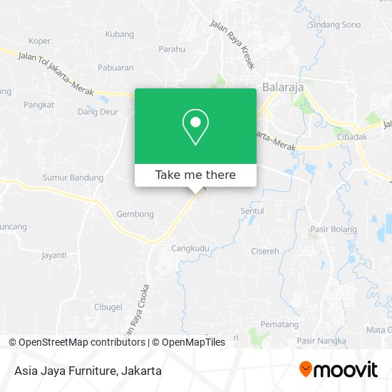 Asia Jaya Furniture map