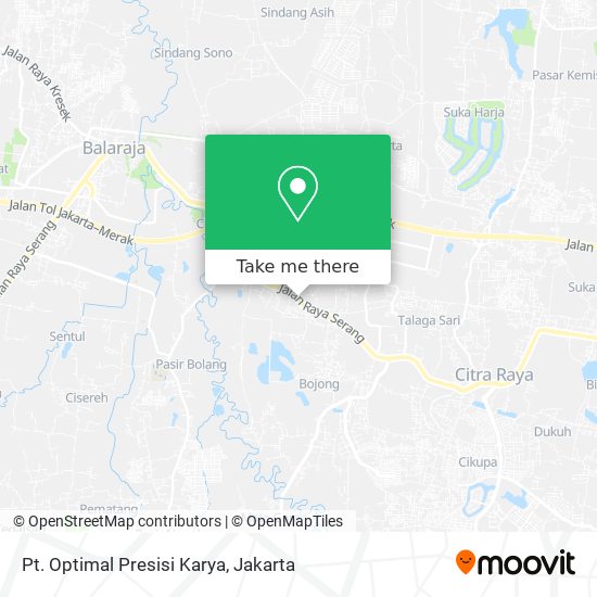 Pt. Optimal Presisi Karya map