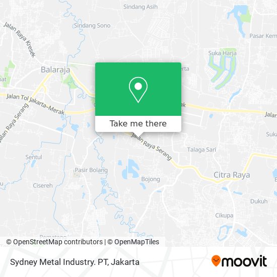 Sydney Metal Industry. PT map