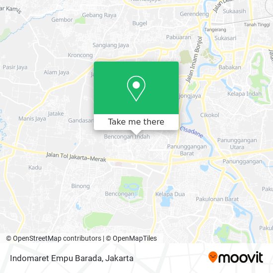 Indomaret Empu Barada map