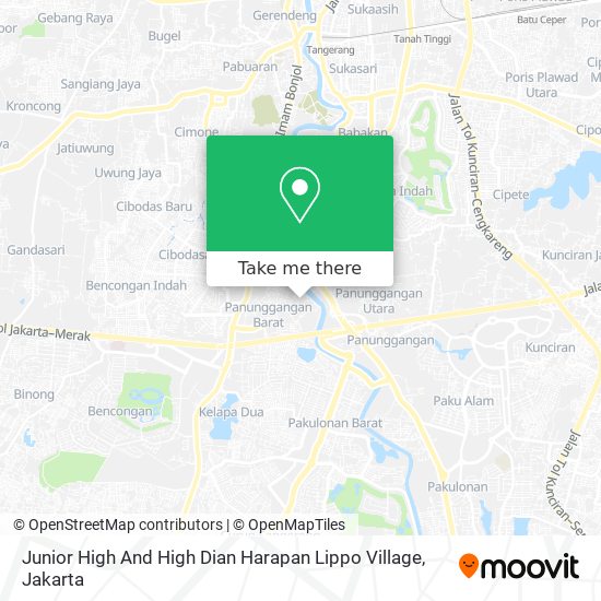 Junior High And High Dian Harapan Lippo Village map