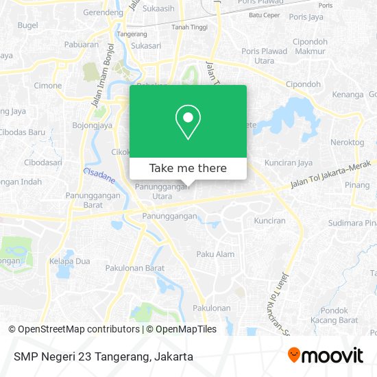 SMP Negeri 23 Tangerang map
