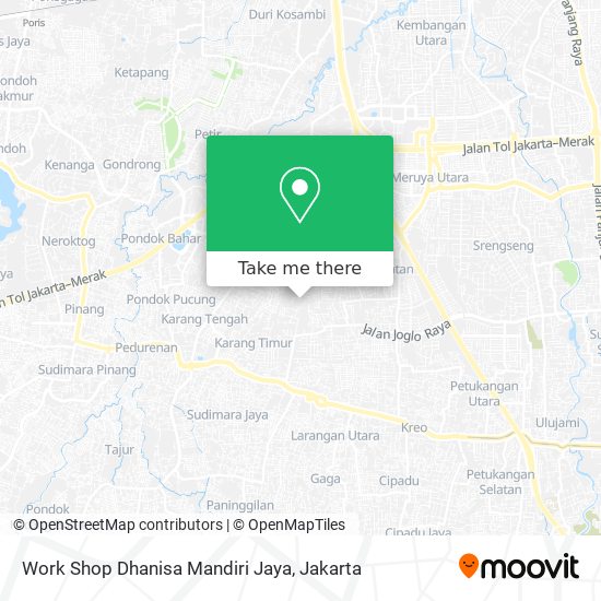 Work Shop Dhanisa Mandiri Jaya map
