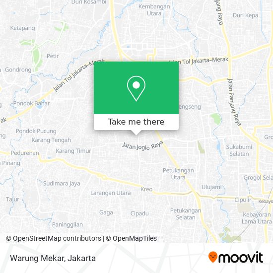 Warung Mekar map