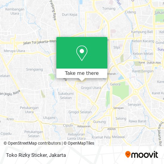 Toko Rizky Sticker map