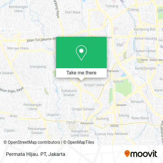 Permata Hijau. PT map