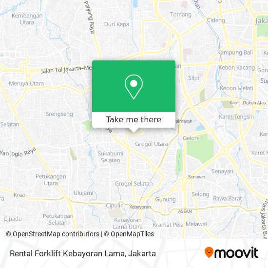 Rental Forklift Kebayoran Lama map