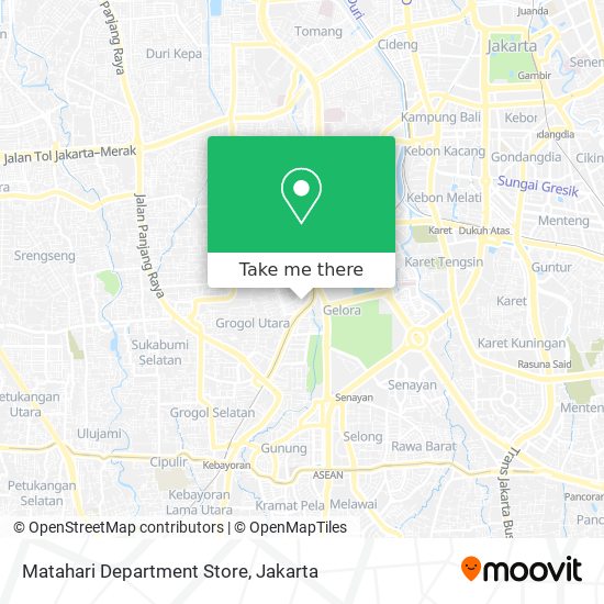 Matahari Department Store map