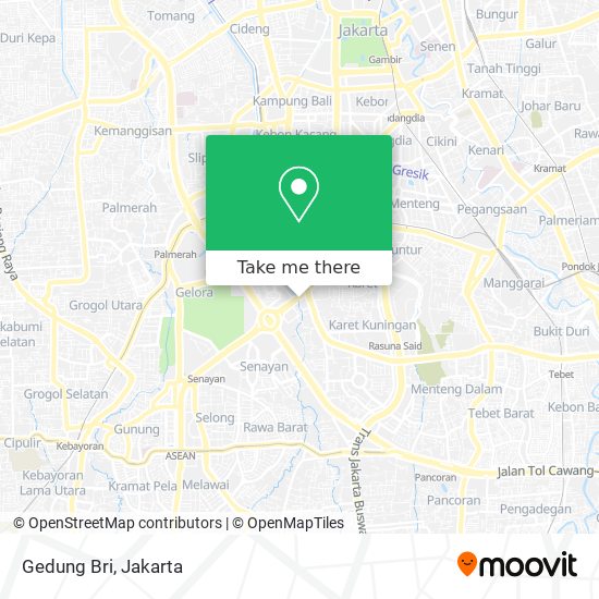 Gedung Bri map