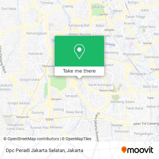 Dpc Peradi Jakarta Selatan map