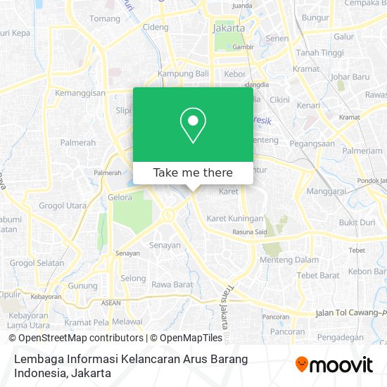 Lembaga Informasi Kelancaran Arus Barang Indonesia map