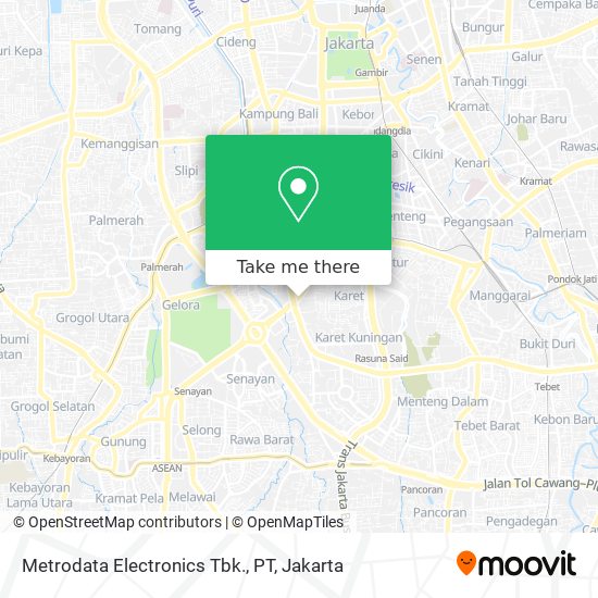 Metrodata Electronics Tbk., PT map