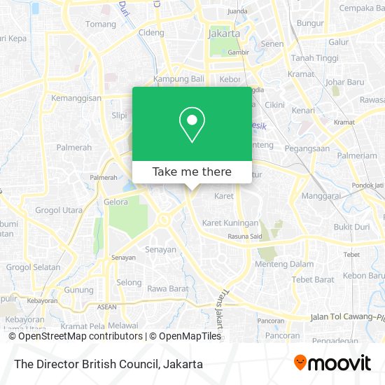 The Director British Council map