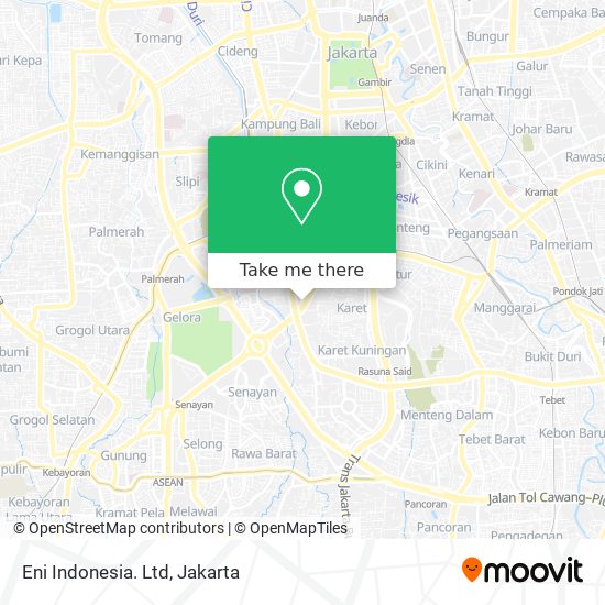 Eni Indonesia. Ltd map