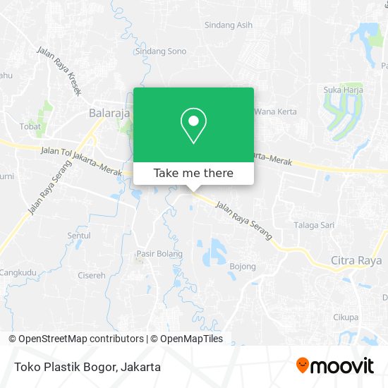 Toko Plastik Bogor map