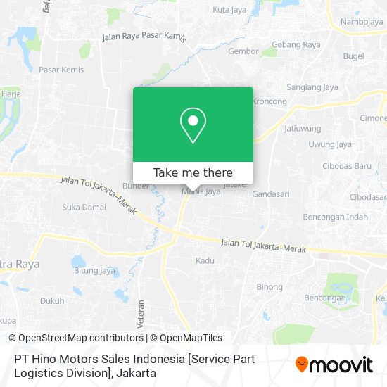 PT Hino Motors Sales Indonesia [Service Part Logistics Division] map
