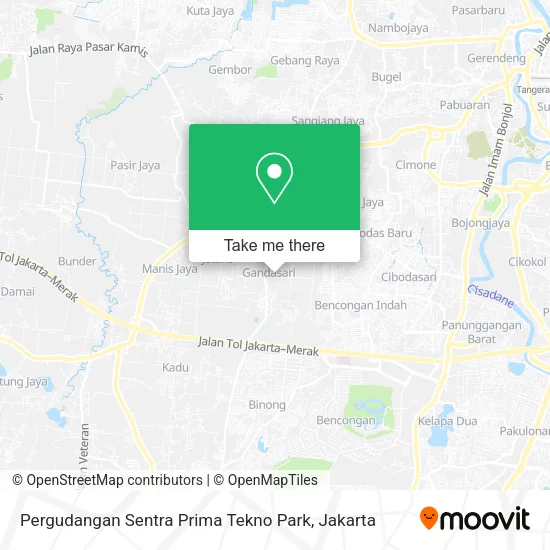 Pergudangan Sentra Prima Tekno Park map