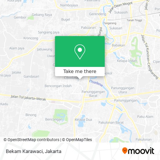 Bekam Karawaci map