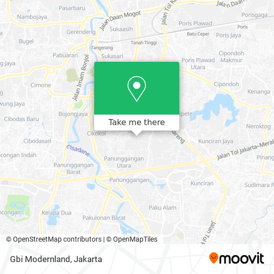 Gbi Modernland map