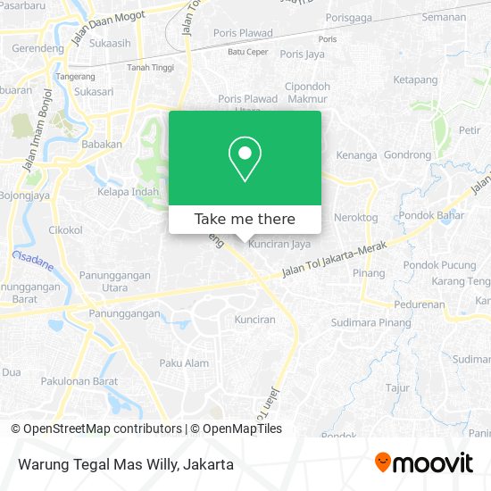 Warung Tegal Mas Willy map