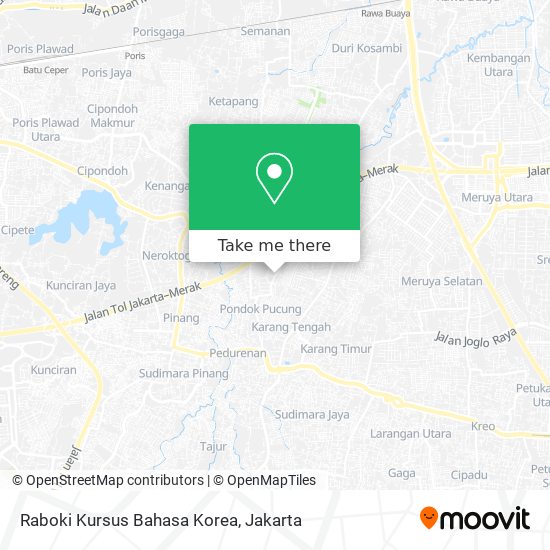 Raboki Kursus Bahasa Korea map