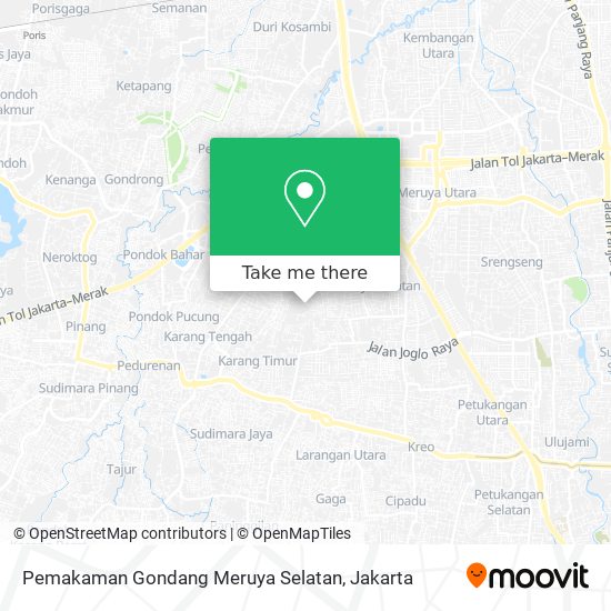 Pemakaman Gondang Meruya Selatan map
