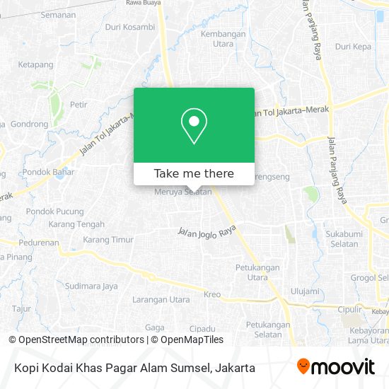 Kopi Kodai Khas Pagar Alam Sumsel map