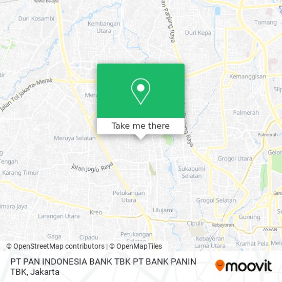 PT PAN INDONESIA BANK TBK PT BANK PANIN TBK map