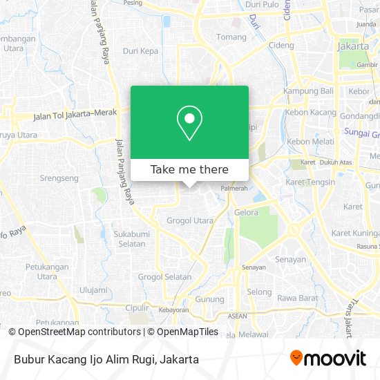 Bubur Kacang Ijo Alim Rugi map