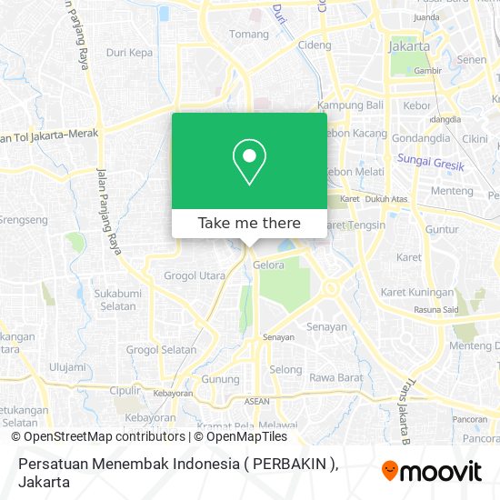 Persatuan Menembak Indonesia ( PERBAKIN ) map