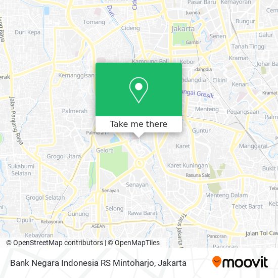 Bank Negara Indonesia RS Mintoharjo map