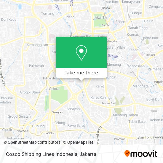 Cosco Shipping Lines Indonesia map