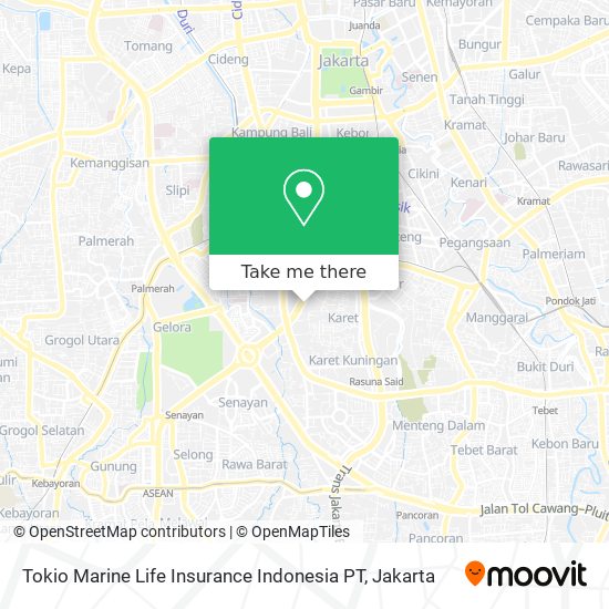 Tokio Marine Life Insurance Indonesia PT map