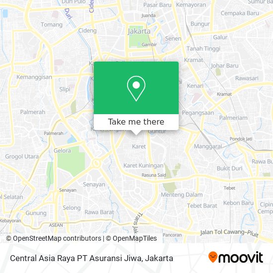 Central Asia Raya PT Asuransi Jiwa map