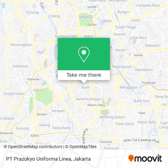 PT Prazukyo Uniforma Linea map