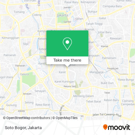 Soto Bogor map