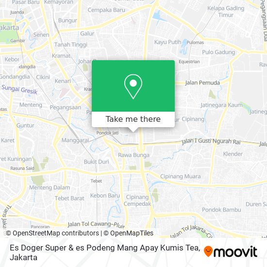 Es Doger Super & es Podeng Mang Apay Kumis Tea map