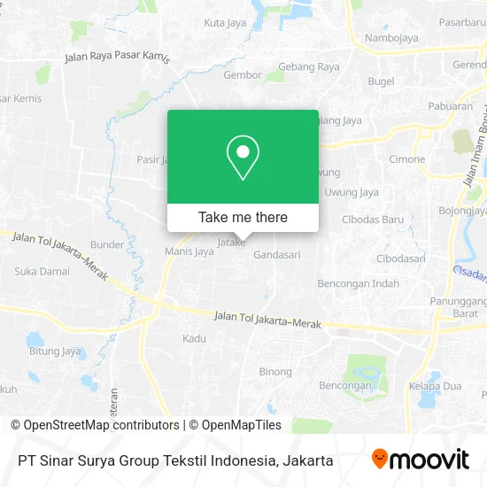 PT Sinar Surya Group Tekstil Indonesia map