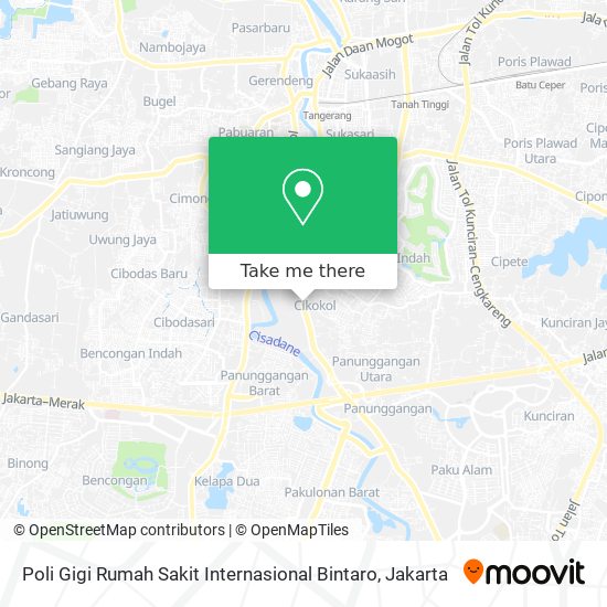 Poli Gigi Rumah Sakit Internasional Bintaro map
