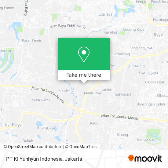 PT Kl Yunhyun Indonesia map