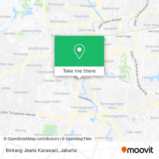 Bintang Jeans Karawaci map