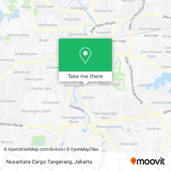 Nusantara Cargo Tangerang map